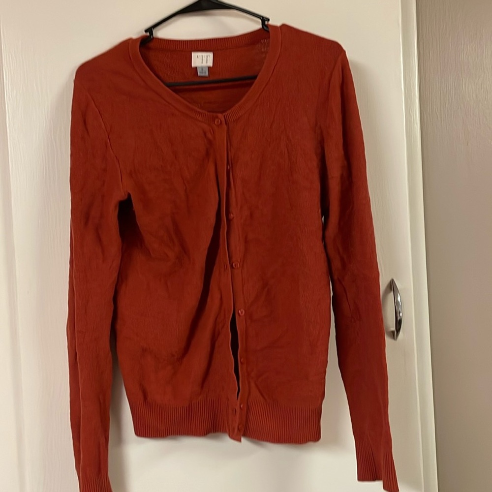 Small Orange/Red Cardigan